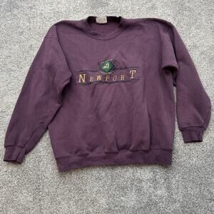 Vintage Lee Newport Sweatshirt Mens XL Classic Sailing Embroidered Crewneck 90s